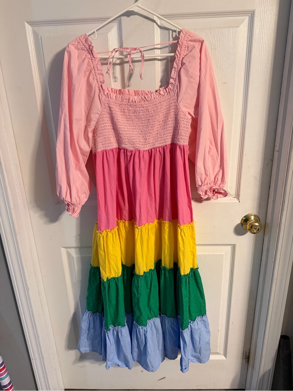 crown & ivy Pink Multi-Color Tiered Maxi Dress - Picture 2 of 3
